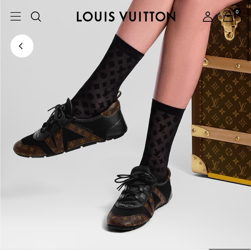 Louis Vuitton Monogram Low-Top Sneakers in Brown and Black